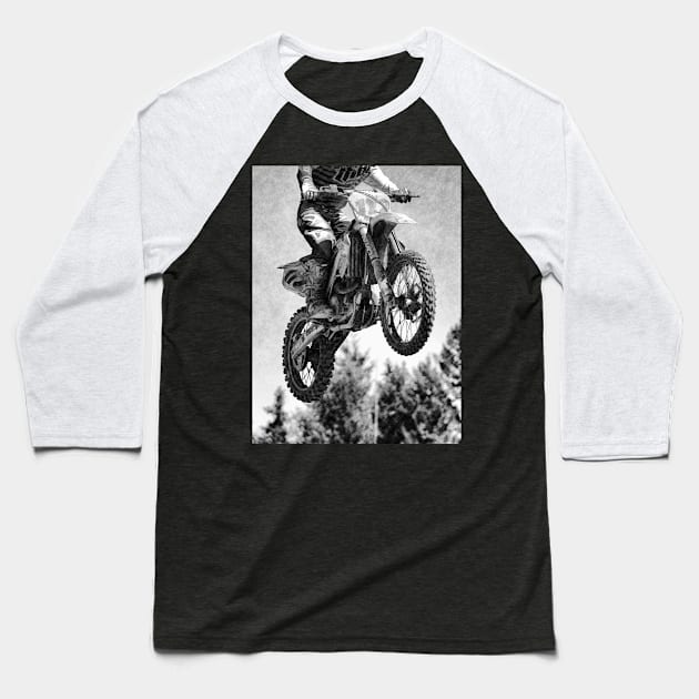 Got Air! - Motocross Racer Baseball T-Shirt by Highseller